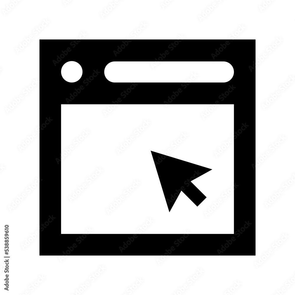 Webpage Flat Vector Icon Webpage Flat Vector Icon