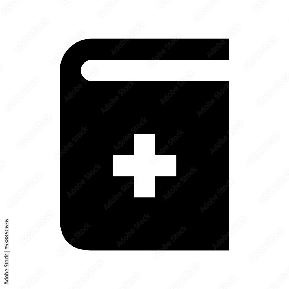 Medical Book Flat Vector Icon Medical Book Flat Vector Icon
