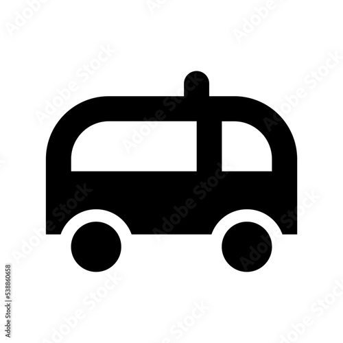 Ambulance Flat Vector Icon