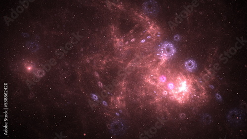 Galaxy Space background universe magic sky nebula night purple cosmos. Cosmic galaxy nebula wallpaper blue starry color star dust. Blue texture abstract galaxy infinite future dark light. 3d render © angel_nt