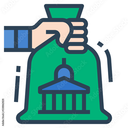government subsidy icon