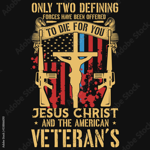 Awesome veterans graphics tshirt design