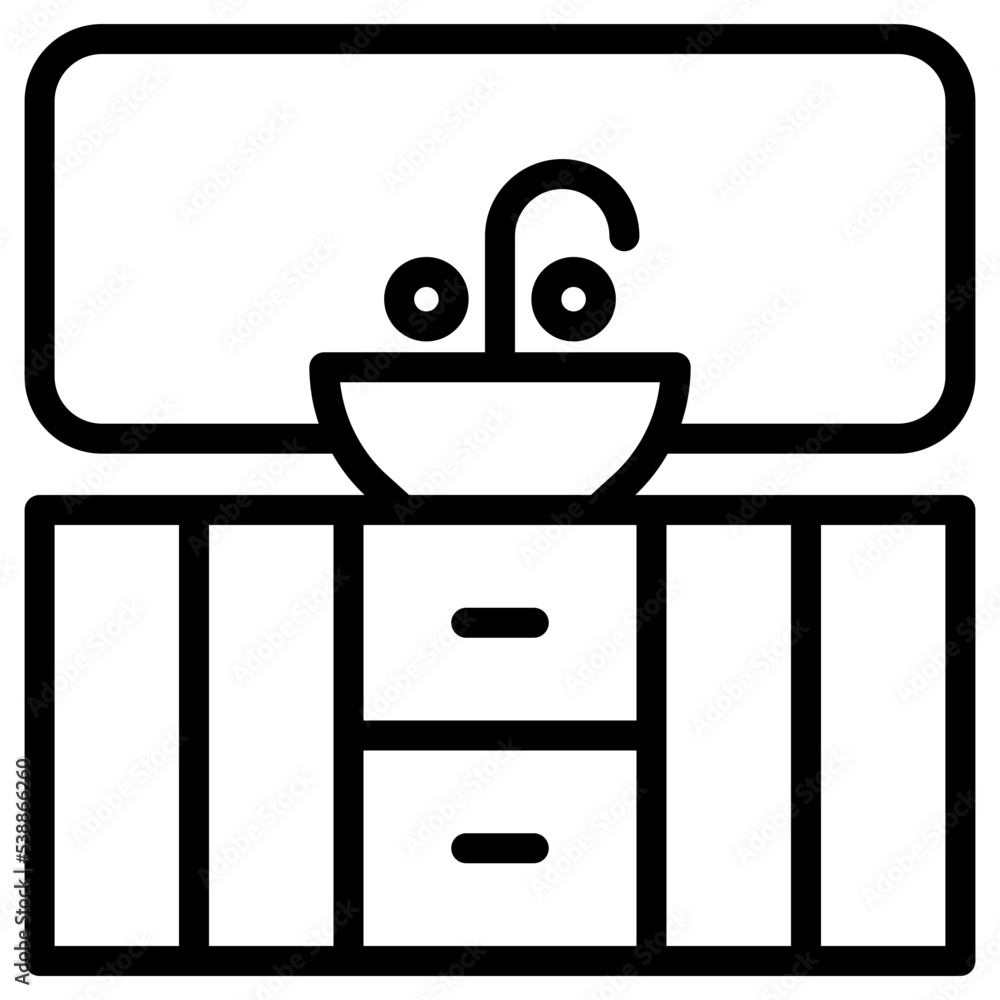 cupboard sink icon cupboard sink icon