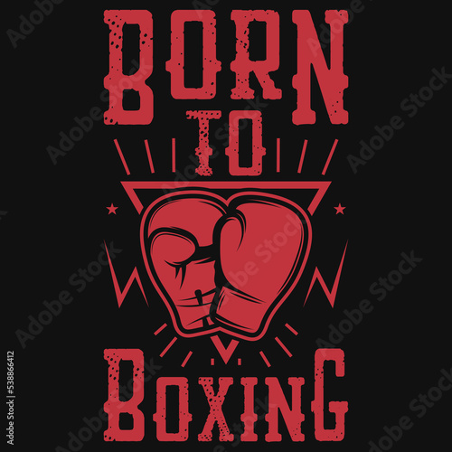 Bron to boxing tshirt design