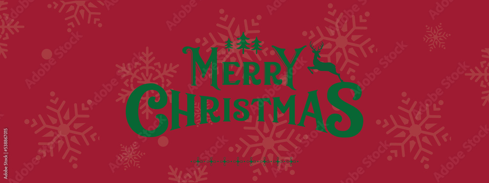 Merry Christmas web banner with abstract retro style modern design background. Christmas calligraphy with Santa hat and red green blue geometric shapes and icons. Vector illustration Merry Christmas web banner with abstract retro style modern design background. Christmas calligraphy with Santa hat and red green blue geometric shapes and icons. Vector illustration
