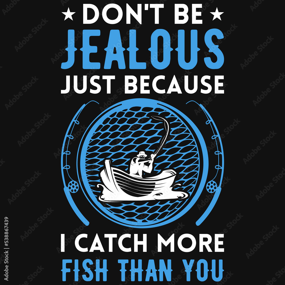 Obraz premium Fishing tshirt design