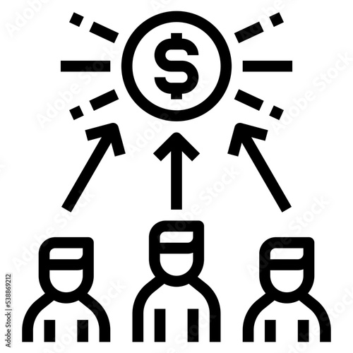 Canvastavla Allot outline icon