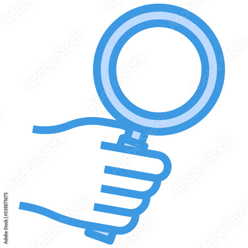 auditor blue outline icon