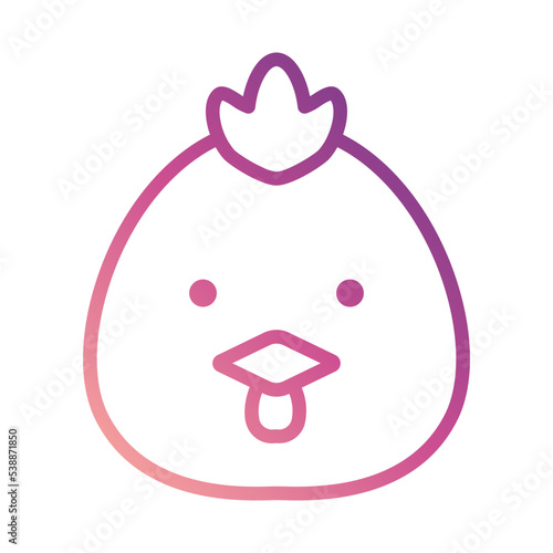 Chick Cute Face Icon