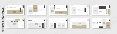 Business presentation template design. Minimalis, modern and keynote vector illustration

