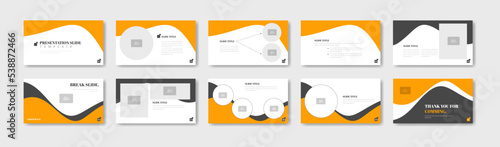 Business presentation template design. Minimalis, modern and keynote vector illustration
