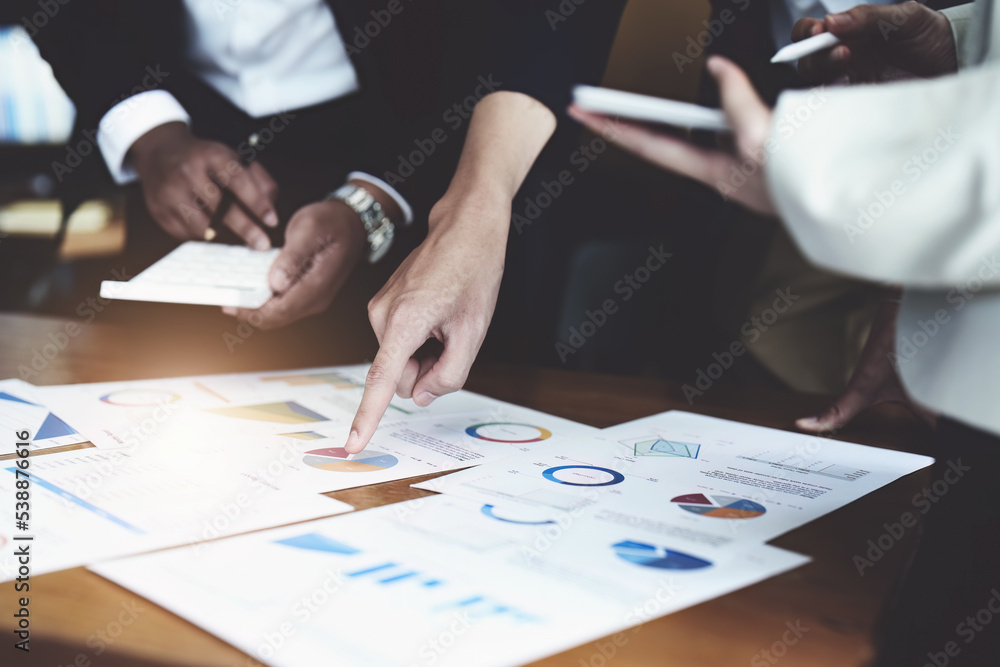 business group people meeting and discuss, plan financial budgets for investments, planning new marketing strategies to fight with competitors business group people meeting and discuss, plan financial budgets for investments, planning new marketing strategies to fight with competitors
