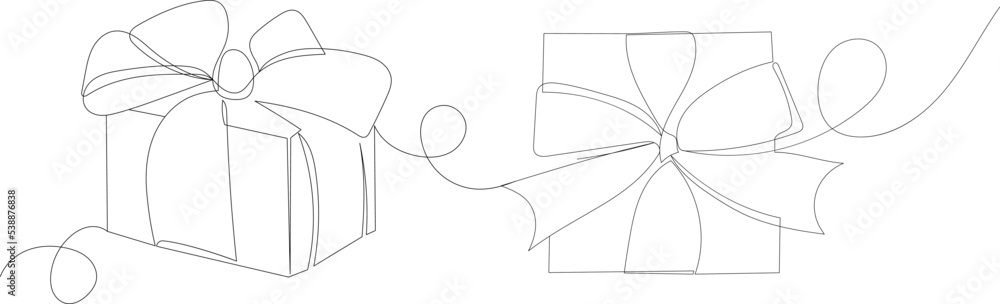 gifts one continuous line drawing gifts one continuous line drawing