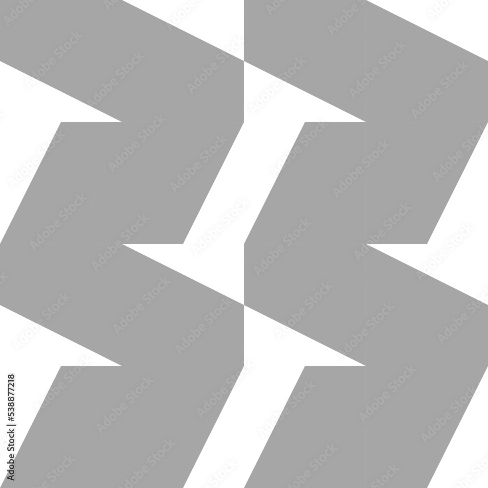 Fototapeta premium Abstract geometric vector seamless pattern with triangles, squares, rectangles and polygons. Scandinavian design style simple black, grey and white shapes. Monochrome graphic background