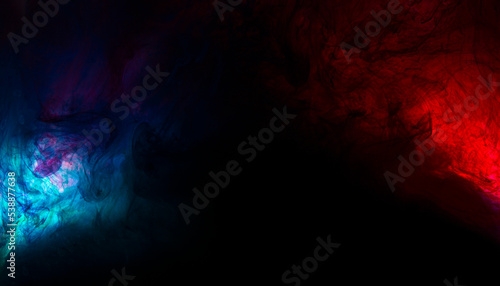 Isolated thunderstorm theme with red and blue abstract background