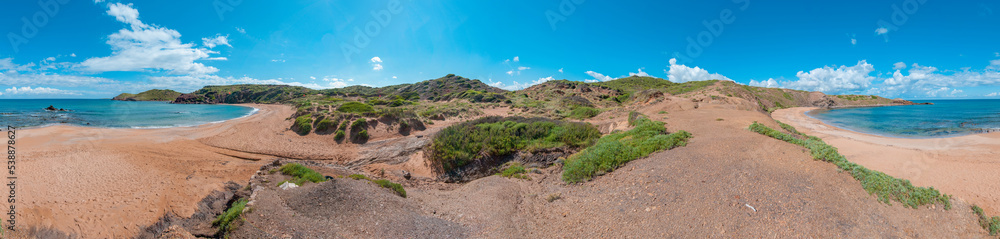 Cavalleria Beach in Menorca, Spain.