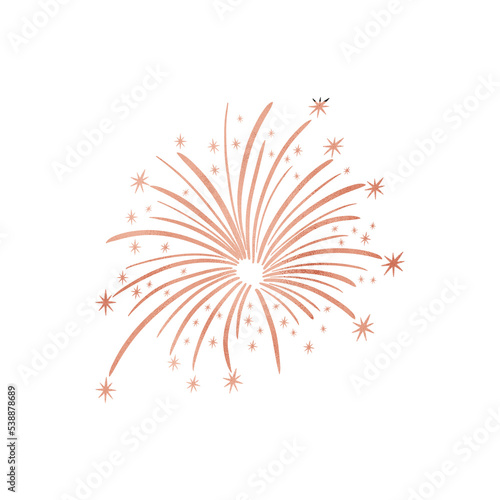 Copper Metallic Sparkle Firework