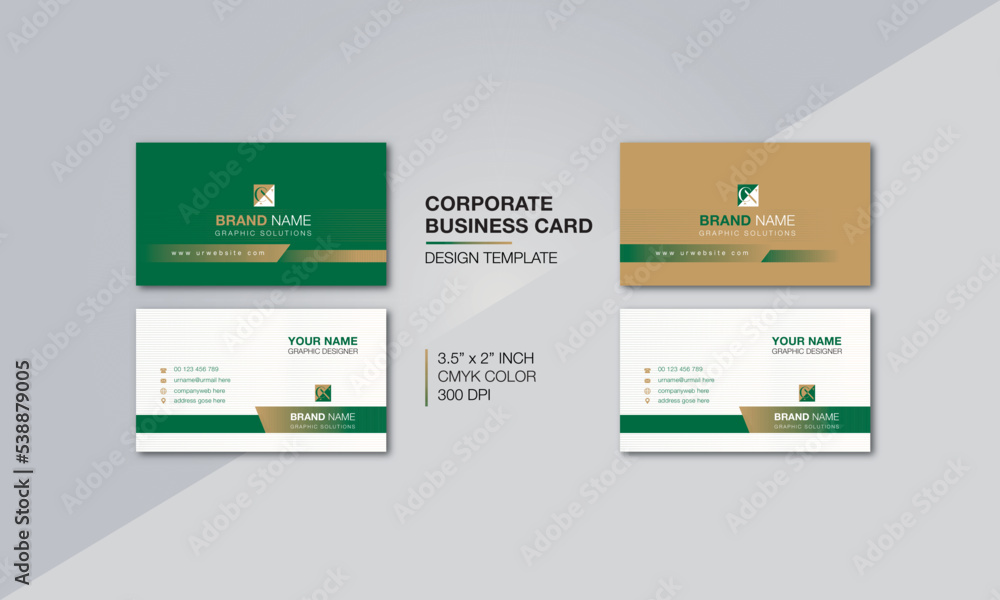Fototapeta premium Modern professional business card design