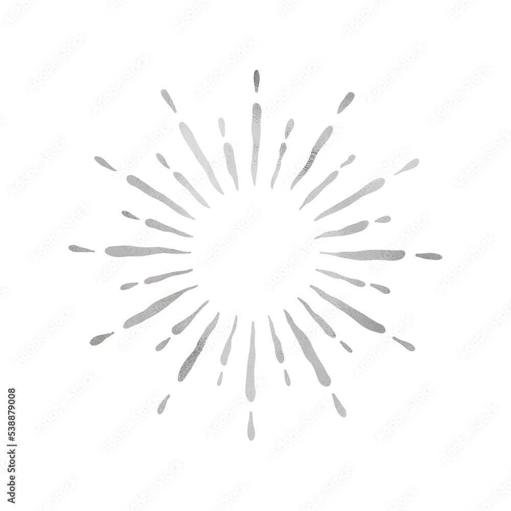 Silver Metallic Firework Silver Metallic Firework