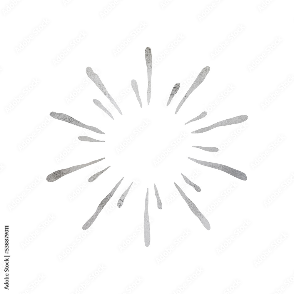 Silver Metallic Firework Silver Metallic Firework