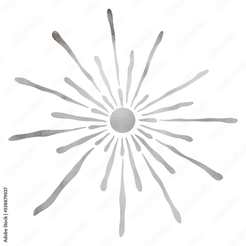 Silver Metallic Firework Silver Metallic Firework