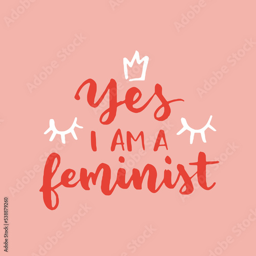women's rights quote and phrase. Vector lettering about feminism, woman rights, motivational slogan. Women support and empower, care of yourself, self-care poster.