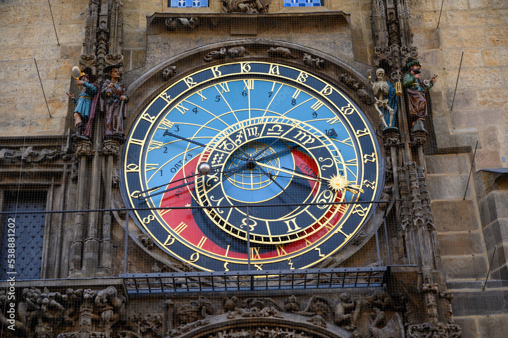 The Astronomical Dial of The Prague Astronomical Clock, Prague, Czech Republic