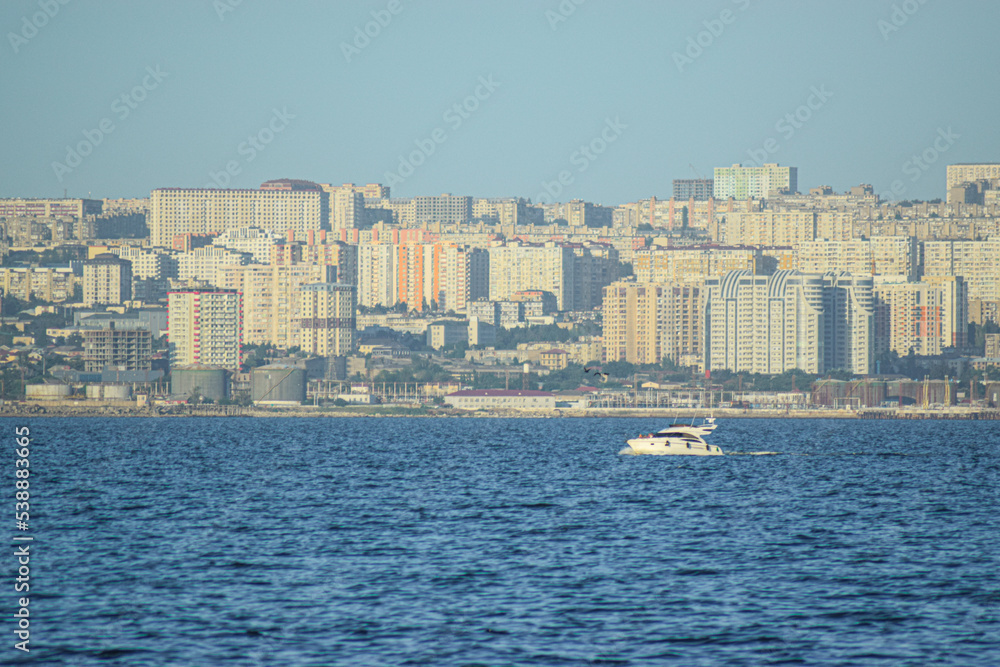 ship in the sea of Baku