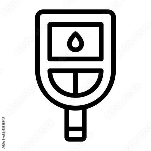 blood test line icon