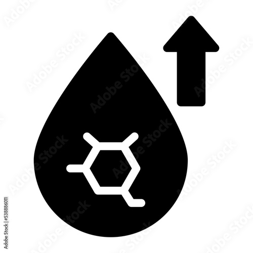 hyperglycemia glyph icon