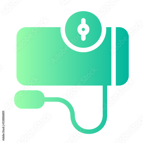 blood pressure meter gradient icon