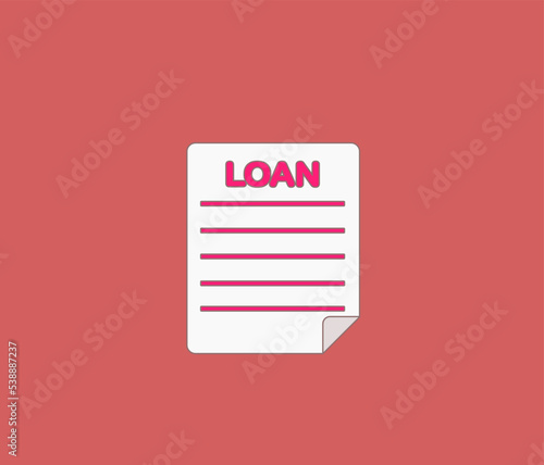 loan document page design vector