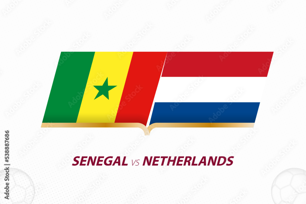 Qatar vs Ecuador in Football Competition, Group A. Versus icon on Football background. Qatar vs Ecuador in Football Competition, Group A. Versus icon on Football background.