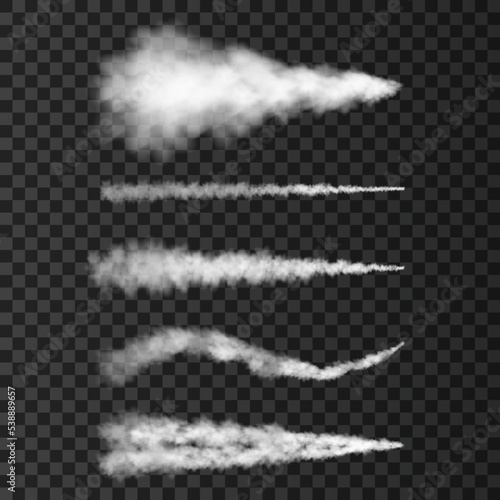 Smoke from military rocket launch.