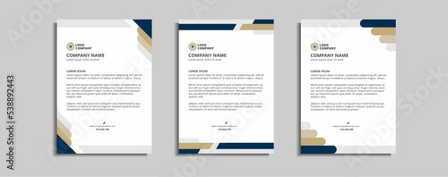 modern corporate letterhead template design