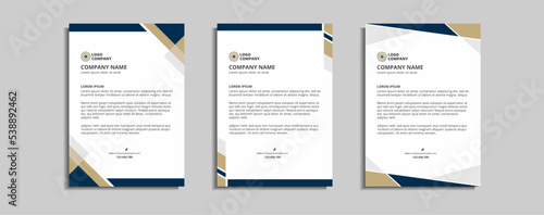 modern corporate letterhead template design