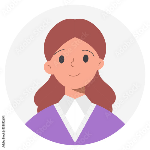 woman flat icon