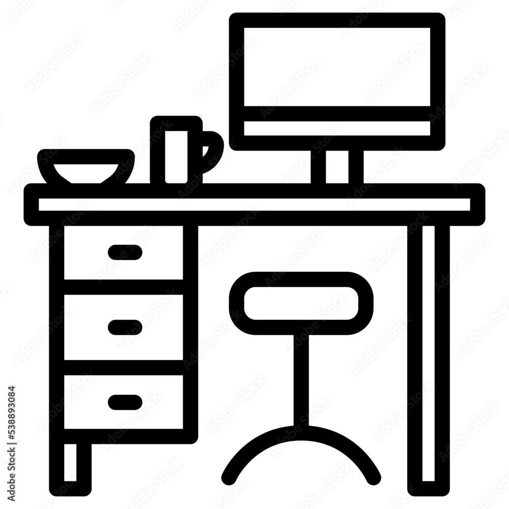 cupboard with monitor icon cupboard with monitor icon
