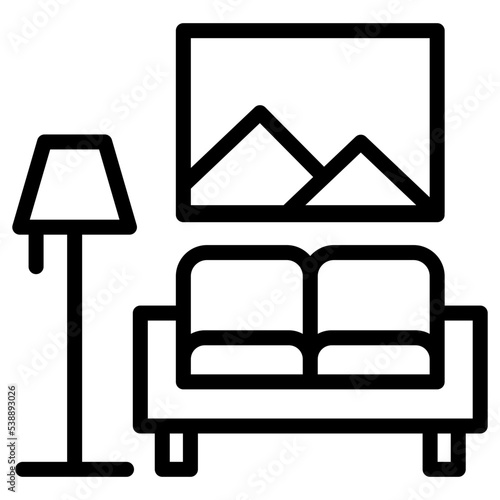 sofa with window icon