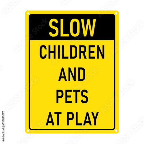 slow children and pets at play zone icon. not allowed to swim. vector isolated popular icon