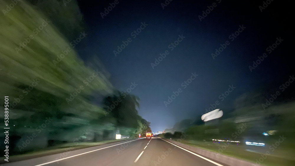 Fototapeta premium moving objects clicked during speed travel