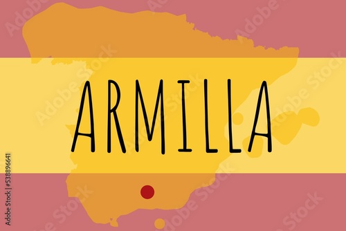 Armilla: Illustration mit dem Namen der spanischen Stadt Armilla photo