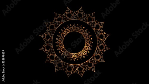 Gold Rotating Diwali Ornament 