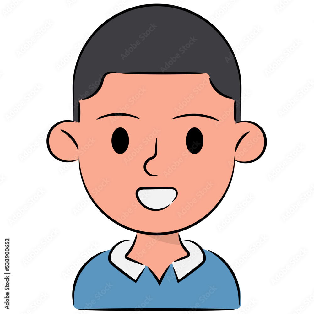 boy filled outline icon