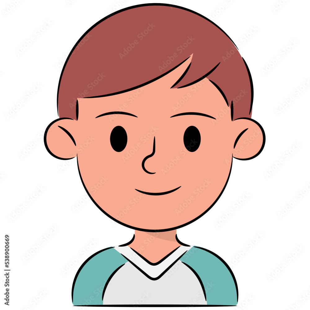 boy filled outline icon