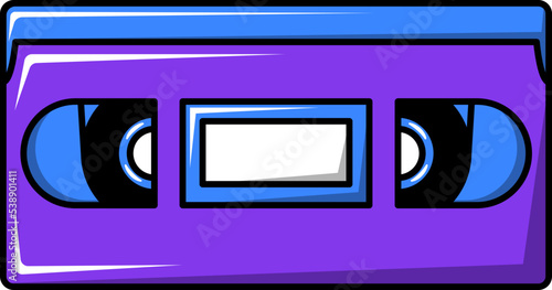 vintage retro videotape memphis style 90s doodle