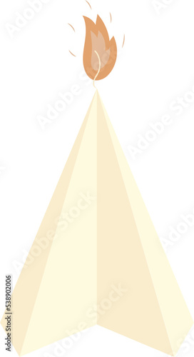 paraffin scented triangular handmade candle for aromatherapy