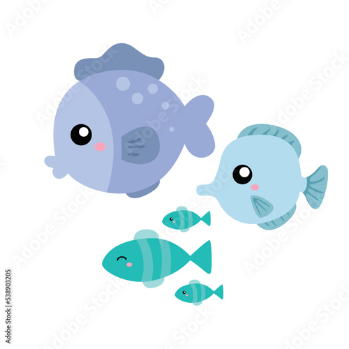 Fish Underwater Animal Illustration Vector Clipart