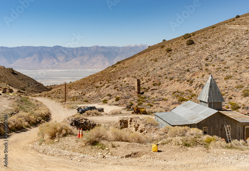 Red Rock Canyon and the Sierra Nevada Mountains near Mount Whitney, Fossil Falls and the Mojave Desert. 