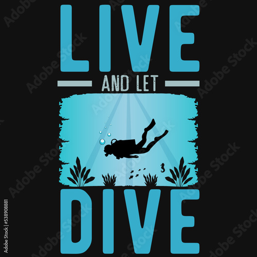 Scuba diving tshirt design